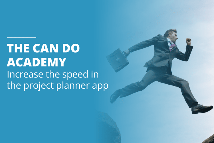 Increase speed in the project planner app