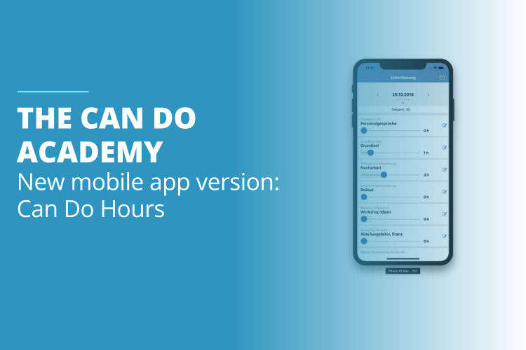 New mobile app version Can Do Hours