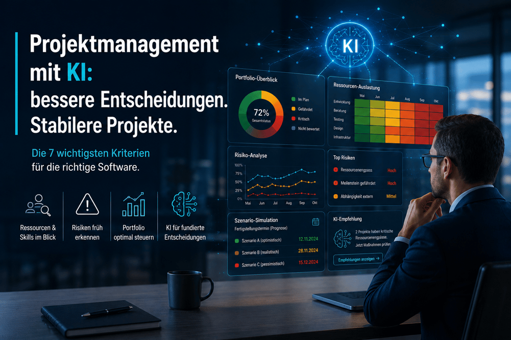 Projektmanagement-Software mit KI auswählen - 7 wichtige Kriterien