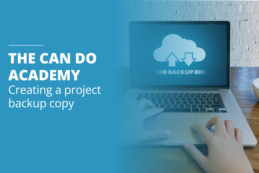 Create a project backup copy