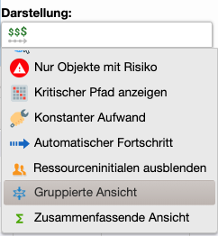 Neue Ansichten in der Projektplaner-App