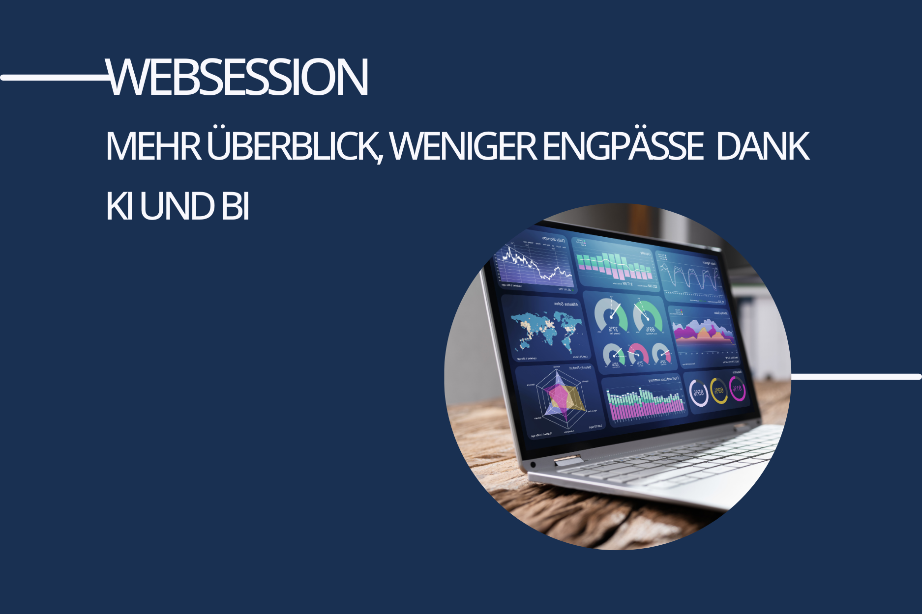 Websession - Mehr überblick,  weniger engpässe  dank ki & BI